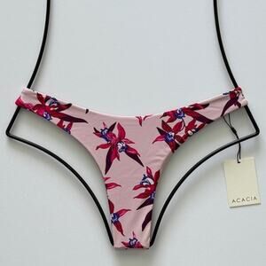 Acacia Swimwear Oslo Bikini Bottom - Mokoli‘i - Minimal Coveage - M - NWT